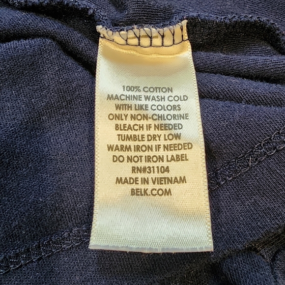 Kim Rogers Long Sleeve Tee Navy Blue Women's Size XL - Picture 5 of 6